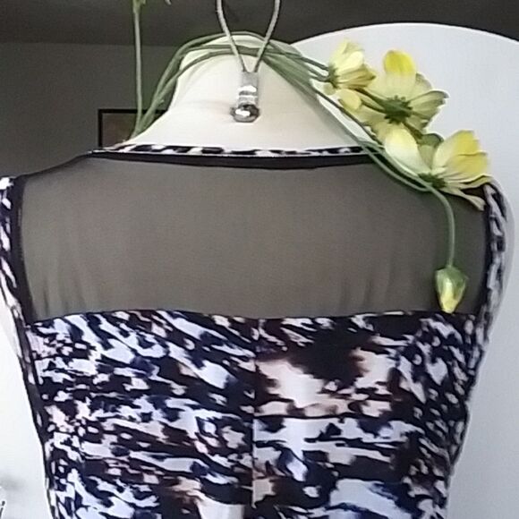 Jennifer Lopez Tank Top Long Dressy Bling Marble Pattern size 0X - Picture 9 of 11